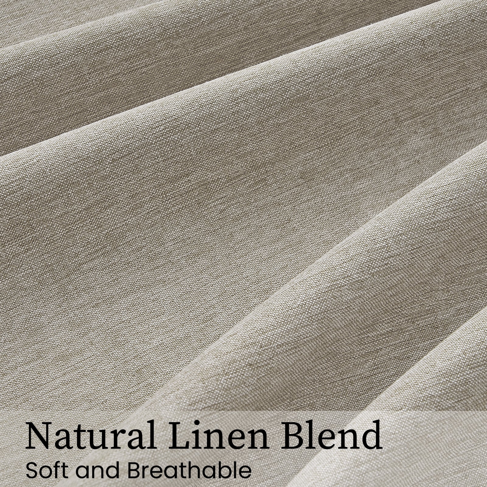 Jainmy Pinch Pleated Curtains for Bedroom Living Room, Light Filtering Farmhouse Drapes with Hooks Memory Trained Pleated Semi Sheer Curtain,2 Panels