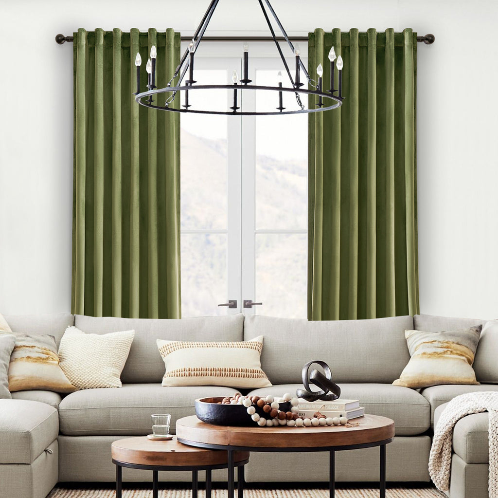 Jainmy Velvet Curtains 84 Inches for Living Room Bedroom Soft Room Darkening Thermal Insulated Back Tab Curtains Drapes,2 Panels