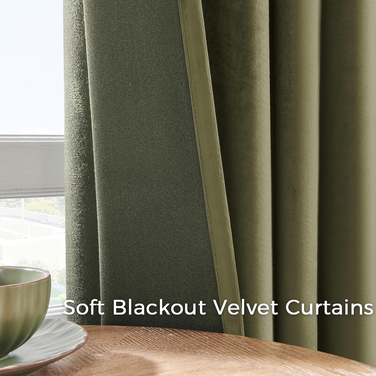 Jainmy Velvet Curtains 84 Inches for Living Room Bedroom Soft Room Darkening Thermal Insulated Back Tab Curtains Drapes,2 Panels